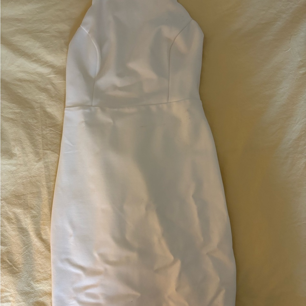 Elegant White Strappy Dress